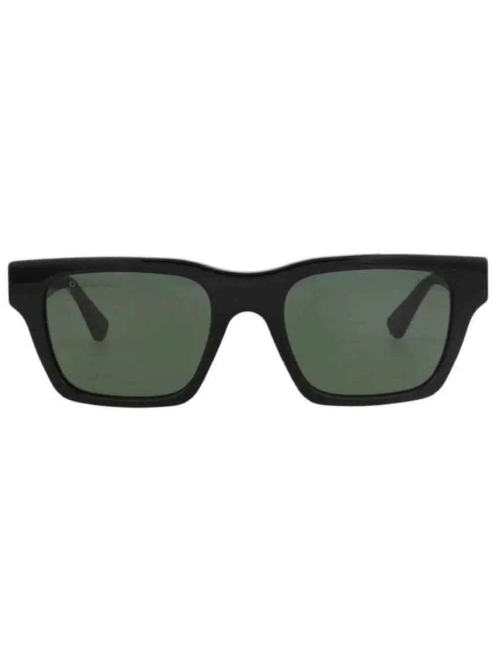 New Gucci Mens Square/Rectangle Black Black Green Fashion Designer Sunglasses